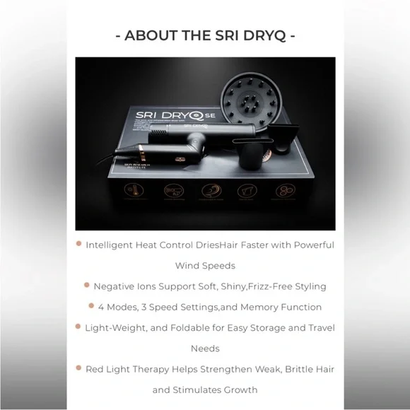 SRI DryQ Infrared Strengthening Hair dryer - Picture 7 of 13